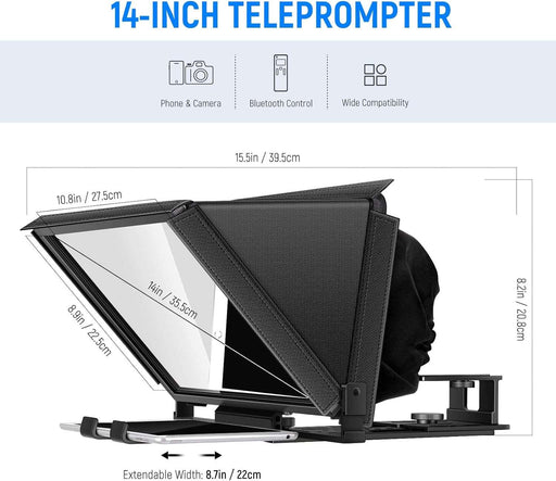 NEEWER X12 Teleprompter aus Aluminiumlegierung mit App-Steuerung