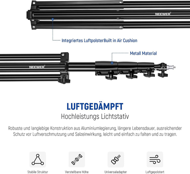 NEEWER 400 cm lichtstatief met luchtkussen