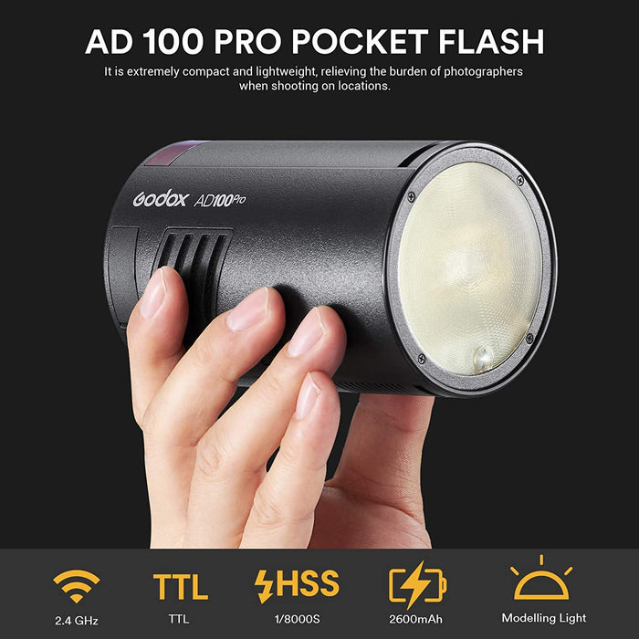 Godox AD100Pro Flitser Speedlite voor buiten