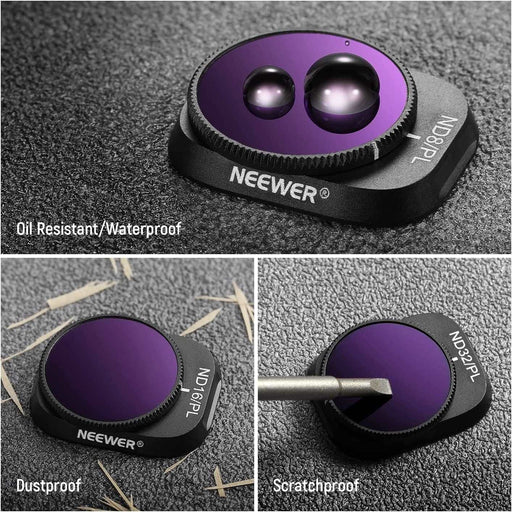 NEEWER 6er ND/PL Filter Set kompatibel mit DJI Mini 3/Mini 3 Pro