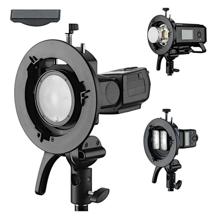 Supporto flash Godox S2 con attacco Bowens (aperto o senza confezione originale)